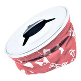 Maxbell 304 Stainless Steel Boat Windproof Bag Ashtray Cigarette Holder Red - Aladdin Shoppers