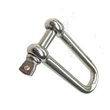 Maxbell 304 Stainless Steel Long D-Shackle Chain Shackle Rigging Fastener 5MM - Aladdin Shoppers