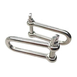 Maxbell 304 Stainless Steel Long D-Shackle Chain Shackle Rigging Fastener 5MM - Aladdin Shoppers