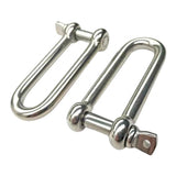 Maxbell 304 Stainless Steel Long D-Shackle Chain Shackle Rigging Fastener 5MM - Aladdin Shoppers