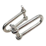 Maxbell 304 Stainless Steel Long D-Shackle Chain Shackle Rigging Fastener 5MM - Aladdin Shoppers