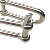 Maxbell 304 Stainless Steel Long D-Shackle Chain Shackle Rigging Fastener 5MM - Aladdin Shoppers