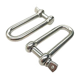 Maxbell 304 Stainless Steel Long D-Shackle Chain Shackle Rigging Fastener 5MM - Aladdin Shoppers