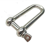 Maxbell 304 Stainless Steel Long D-Shackle Chain Shackle Rigging Fastener 5MM - Aladdin Shoppers