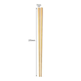 Maxbell 304 Stainless Steel Square Chopsticks Polished for Kitchen Hotel Gold - Aladdin Shoppers