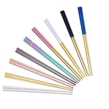 Maxbell 304 Stainless Steel Square Chopsticks Polished for Kitchen Hotel Silver - Aladdin Shoppers