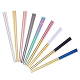 Maxbell 304 Stainless Steel Square Chopsticks Polished for Kitchen Hotel Silver - Aladdin Shoppers