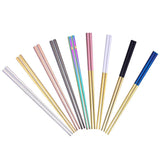 Maxbell 304 Stainless Steel Square Chopsticks Polished for Kitchen Hotel Silver - Aladdin Shoppers