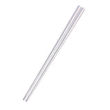 Maxbell 304 Stainless Steel Square Chopsticks Polished for Kitchen Hotel Silver - Aladdin Shoppers
