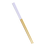 Maxbell 304 Stainless Steel Square Chopsticks Polished for Kitchen Hotel White Gold - Aladdin Shoppers