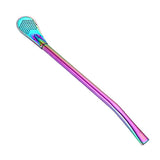 Maxbell 304 Stainless Steel Sucker Stirrer Coffee Drinking Spoon Teaspoon Colorful - Aladdin Shoppers