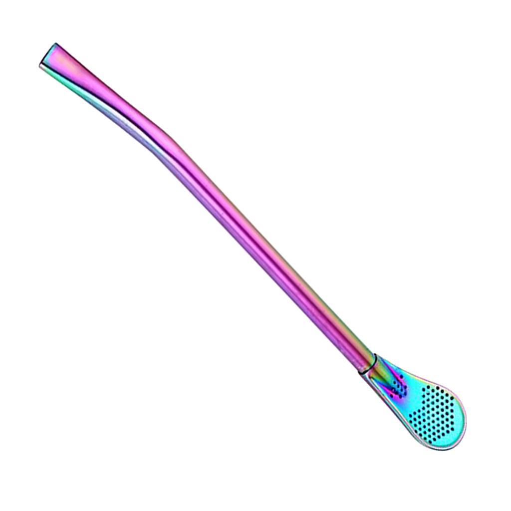 Maxbell 304 Stainless Steel Sucker Stirrer Coffee Drinking Spoon Teaspoon Colorful - Aladdin Shoppers