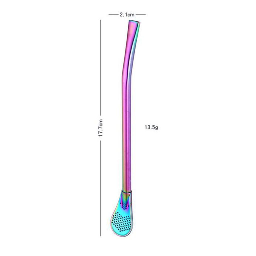 Maxbell 304 Stainless Steel Sucker Stirrer Coffee Drinking Spoon Teaspoon Colorful - Aladdin Shoppers