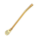 Maxbell 304 Stainless Steel Sucker Stirrer Coffee Drinking Spoon Teaspoon Gold - Aladdin Shoppers