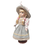 Maxbell 30cm Cute Porcelain Girl Doll People Figure with Green Clothes Set Gift - Aladdin Shoppers