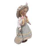Maxbell 30cm Cute Porcelain Girl Doll People Figure with Green Clothes Set Gift - Aladdin Shoppers