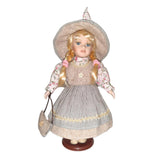 Maxbell 30cm Cute Porcelain Girl Doll People Figure with Green Clothes Set Gift - Aladdin Shoppers