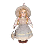 Maxbell 30cm Cute Porcelain Girl Doll People Figure with Green Clothes Set Gift - Aladdin Shoppers
