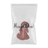 Maxbell 30cm Elegant Porcelain Female Dolls People Figures in Princess Dress Red - Aladdin Shoppers