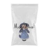 Maxbell 30cm Elegant Porcelain Girl Dolls People Figures in Princess Dress Dark Blue - Aladdin Shoppers