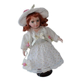 Maxbell 30cm Elegant Porcelain Girl Dolls People Figures in Princess Dress White - Aladdin Shoppers