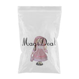 Maxbell 30cm Lovely Porcelain Girl Doll People Figure with Pink Clothes Hat Set Gift - Aladdin Shoppers