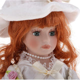 Maxbell 30cm Porcelain Doll Stand Set People Figures with Hat Handbag Kids Gift - Aladdin Shoppers