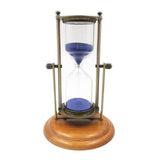 Maxbell 30Min Hourglass Rotating Sand Timer for Cooking Yoga Reading Alloy-tone Blue - Aladdin Shoppers