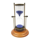 Maxbell 30Min Hourglass Rotating Sand Timer for Cooking Yoga Reading Alloy-tone Blue - Aladdin Shoppers