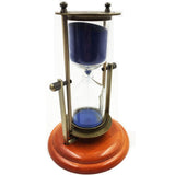 Maxbell 30Min Hourglass Rotating Sand Timer for Cooking Yoga Reading Alloy-tone Blue - Aladdin Shoppers