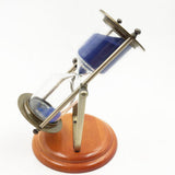Maxbell 30Min Hourglass Rotating Sand Timer for Cooking Yoga Reading Alloy-tone Blue - Aladdin Shoppers