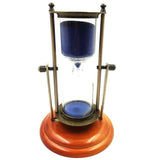 Maxbell 30Min Hourglass Rotating Sand Timer for Cooking Yoga Reading Alloy-tone Blue - Aladdin Shoppers