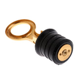 Maxbell 30mm Outer Diameter Rubber Brass Snap Flip Style Boat Hull Livewell Drain Plug