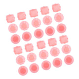 Maxbell 30pcs 1/6 Dollhouse Miniature Plastic Plates Set Tableware Accessories Pink - Aladdin Shoppers