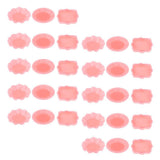 Maxbell 30pcs 1/6 Dollhouse Miniature Plastic Plates Set Tableware Accessories Pink - Aladdin Shoppers