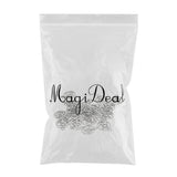 Maxbell 30Pcs Tibetan Silver Hollow Out OM Yoga Round Charms Pendant Necklace Making - Aladdin Shoppers
