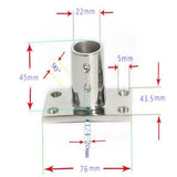 Maxbell 316 Stainless Steel Boat Deck Hand Rail Fitting 90 Degree for 22mm Tube - Aladdin Shoppers
