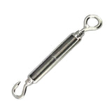 Maxbell 316 Stainless Steel DIN1480 Eye Hook Turnbuckle Wire Rope Cable Tension 10mm - Aladdin Shoppers