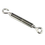 Maxbell 316 Stainless Steel Hook Eye Turnbuckle Wire Rope Tension Turnbuckle 12mm - Aladdin Shoppers