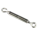 Maxbell 316 Stainless Steel Hook Eye Turnbuckle Wire Rope Tension Turnbuckle 12mm - Aladdin Shoppers