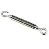 Maxbell 316 Stainless Steel Hook Eye Turnbuckle Wire Rope Tension Turnbuckle 12mm - Aladdin Shoppers