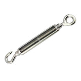 Maxbell 316 Stainless Steel Hook Eye Turnbuckle Wire Rope Tension Turnbuckle 12mm - Aladdin Shoppers
