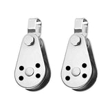Maxbell 316 Stainless Steel Pulley Block Rope Runner Kayak Boat Trolley Accessories - Aladdin Shoppers