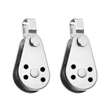 Maxbell 316 Stainless Steel Pulley Block Rope Runner Kayak Boat Trolley Accessories - Aladdin Shoppers