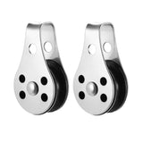Maxbell 316 Stainless Steel Pulley Blocks Rope Runner Kayak Boat Trolley Accessories - Aladdin Shoppers