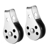 Maxbell 316 Stainless Steel Pulley Blocks Rope Runner Kayak Boat Trolley Accessories - Aladdin Shoppers