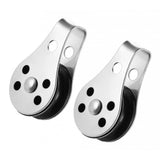 Maxbell 316 Stainless Steel Pulley Blocks Rope Runner Kayak Boat Trolley Accessories - Aladdin Shoppers