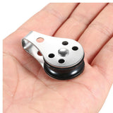 Maxbell 316 Stainless Steel Pulley Blocks Rope Runner Kayak Boat Trolley Accessories - Aladdin Shoppers
