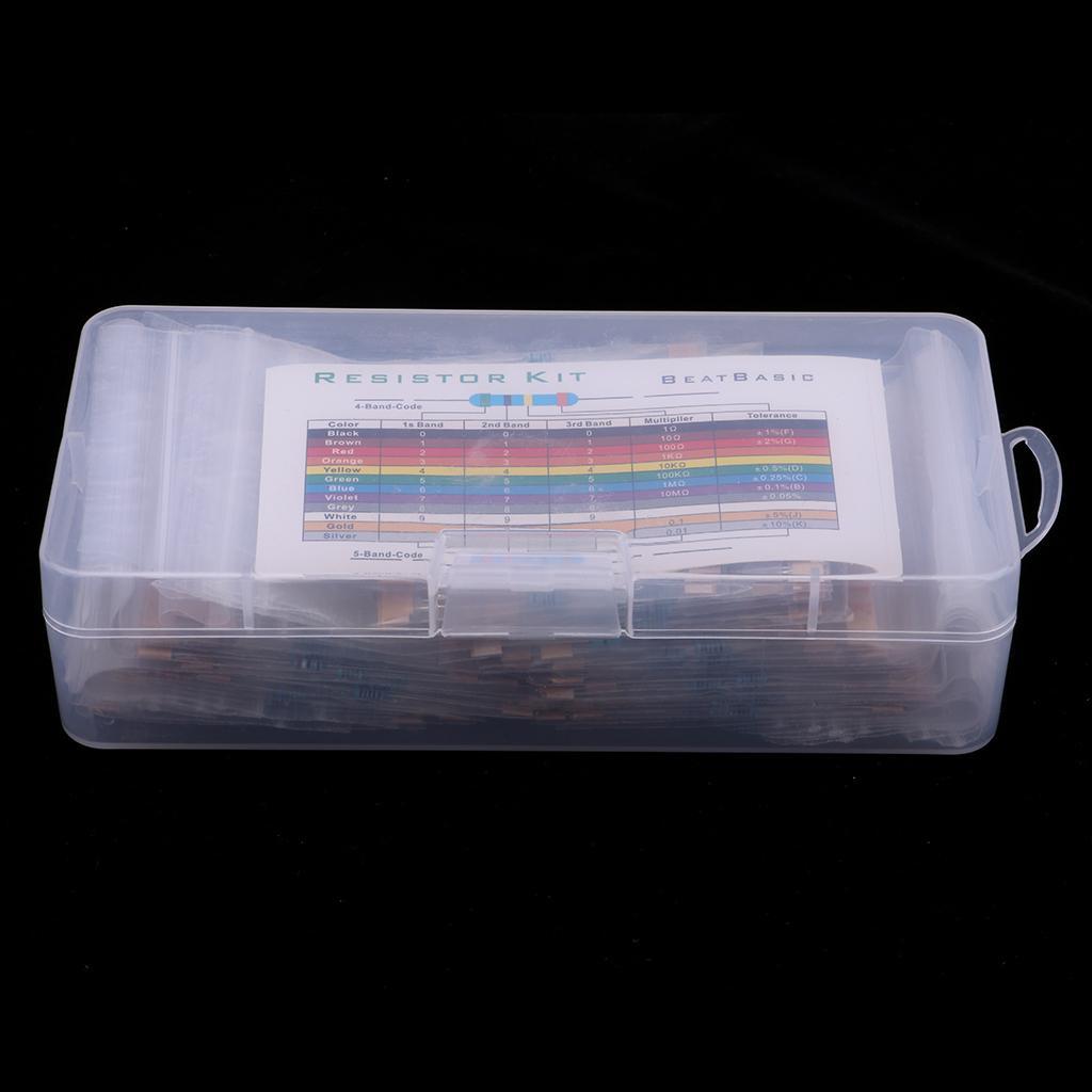 Maxbell 35 Values 1% Resistor Kit Assortment 0 Ohm - 1M Ohm (Pack of 1140) - Aladdin Shoppers
