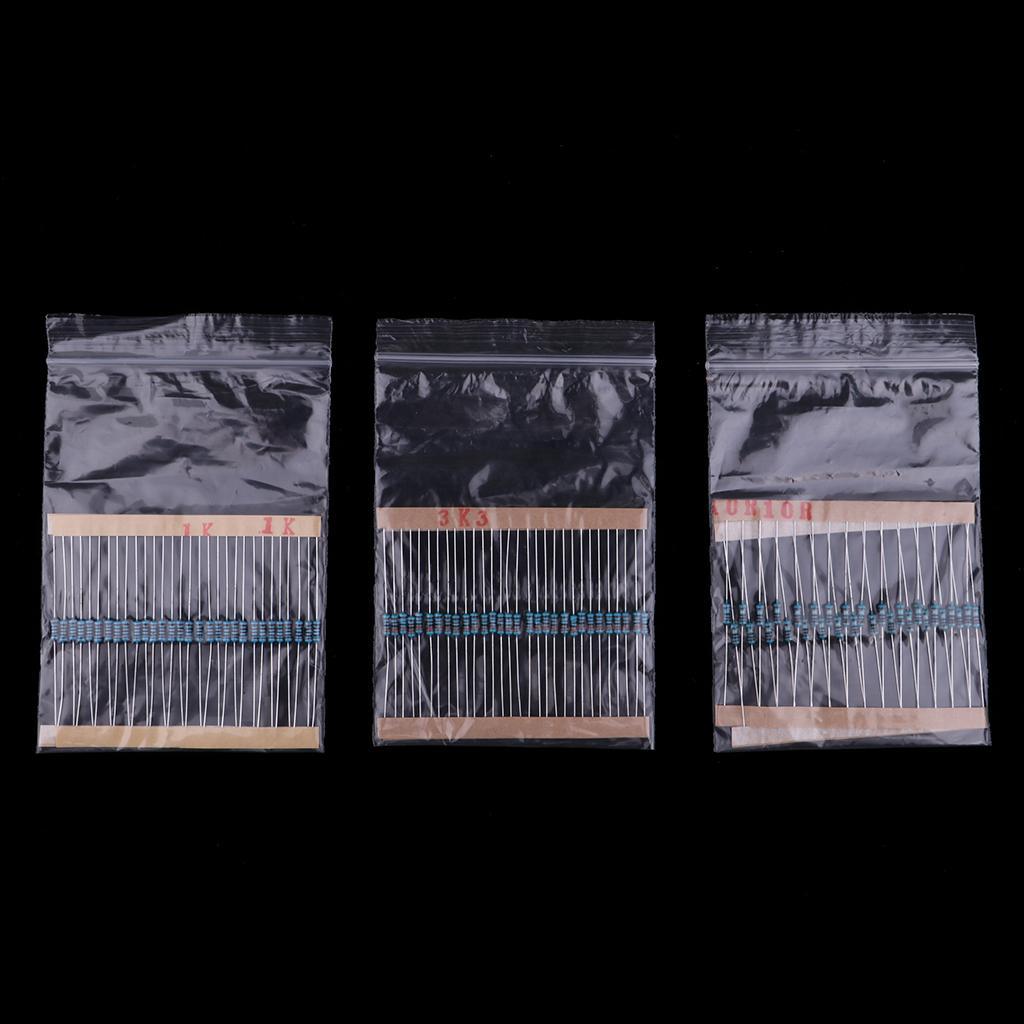 Maxbell 35 Values 1% Resistor Kit Assortment 0 Ohm - 1M Ohm (Pack of 1140) - Aladdin Shoppers
